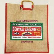 red reusable grocery bags